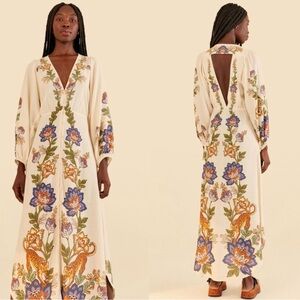 Farm Rio Desejo de Onça Respiro Maxi Dress